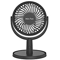 COMLIFE Ventilador de Escritorio Mini USB Fan con 4 Velocidades Flujo de Aire Fuerte Silenciosa Ajuste de 310…